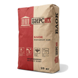 Клей монтажный БЛОК, БИРСMIX, 25 кг/60